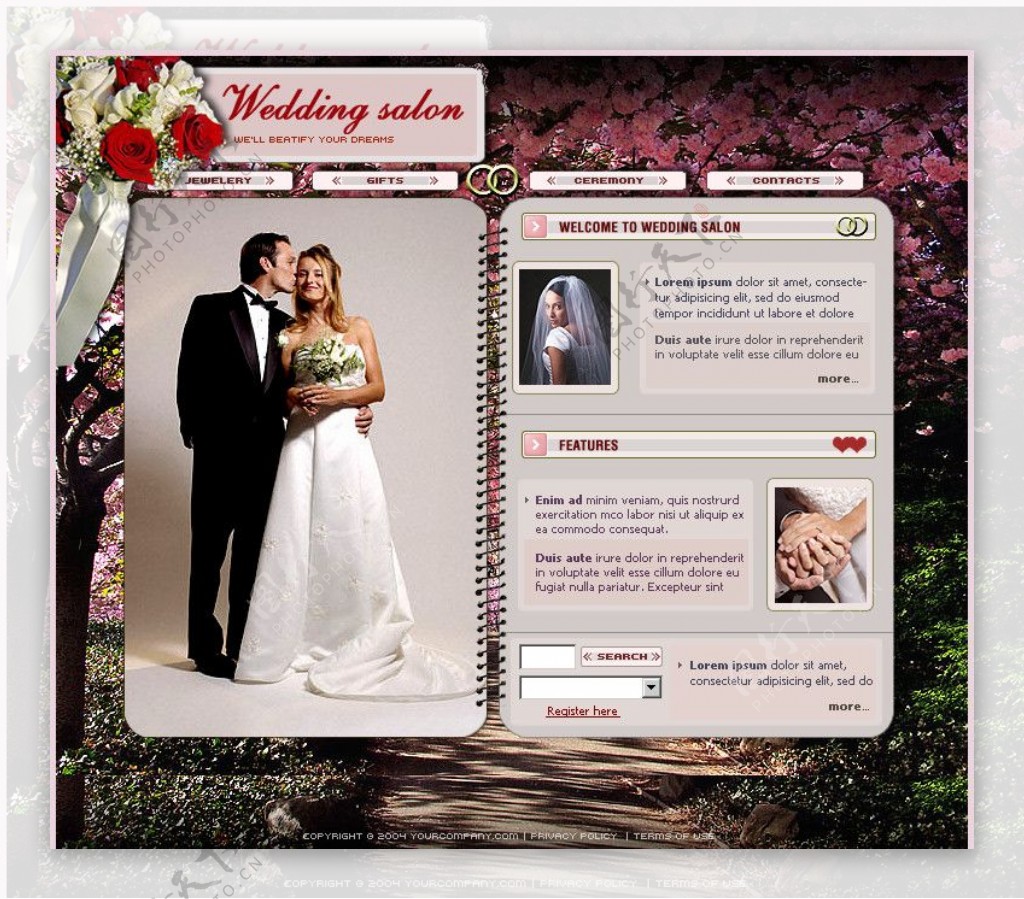 婚纱摄影网站图片