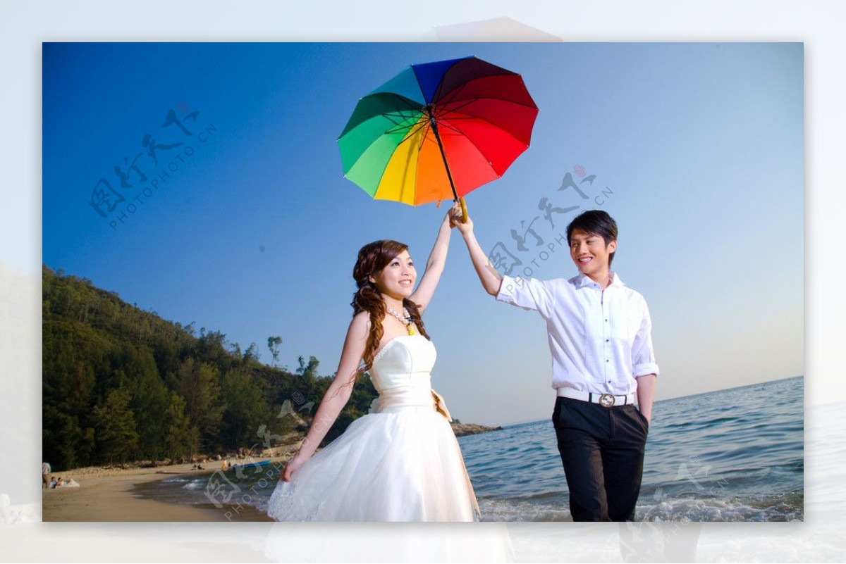 深圳海景婚纱照图片