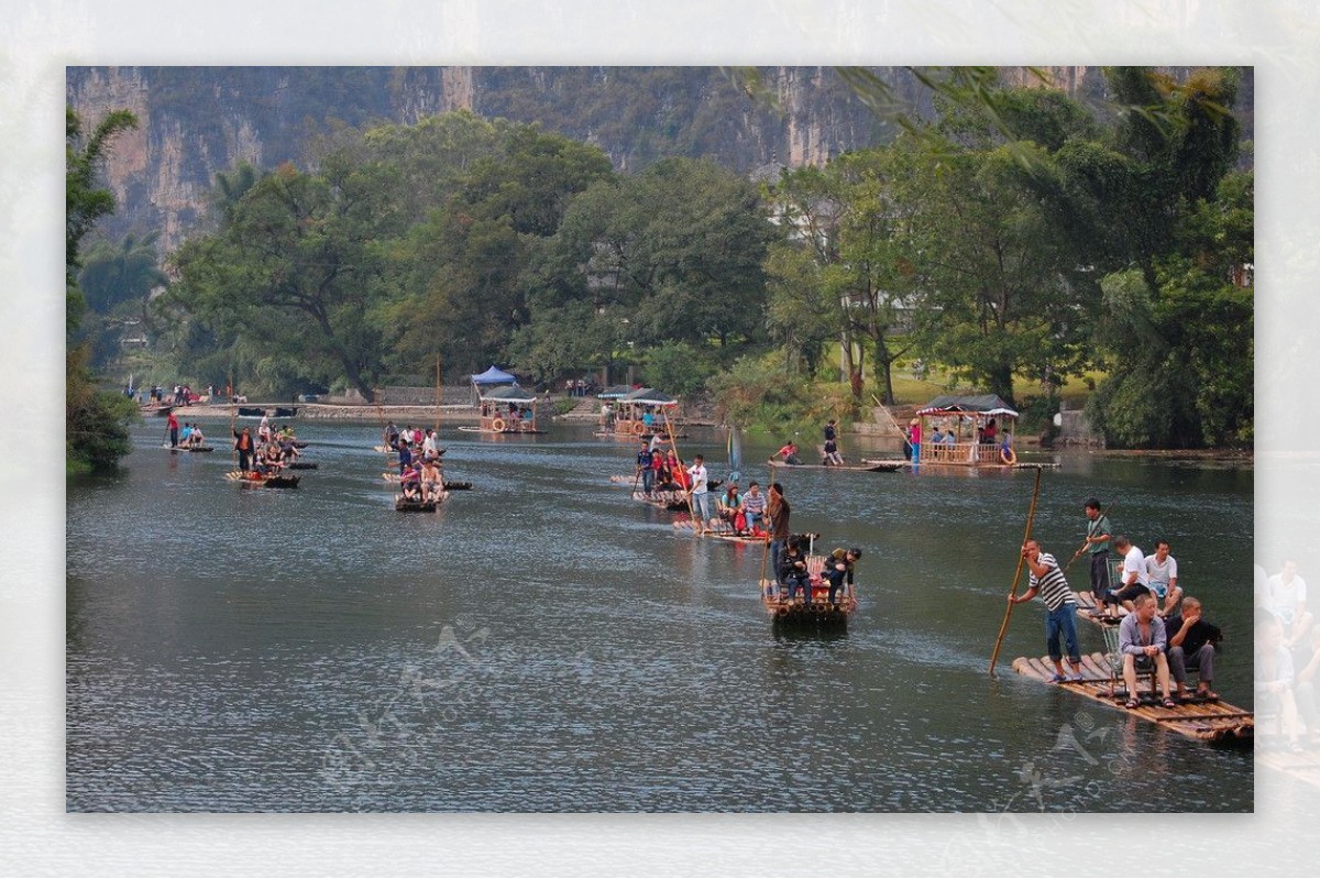 桂林阳朔遇龙河风景图片