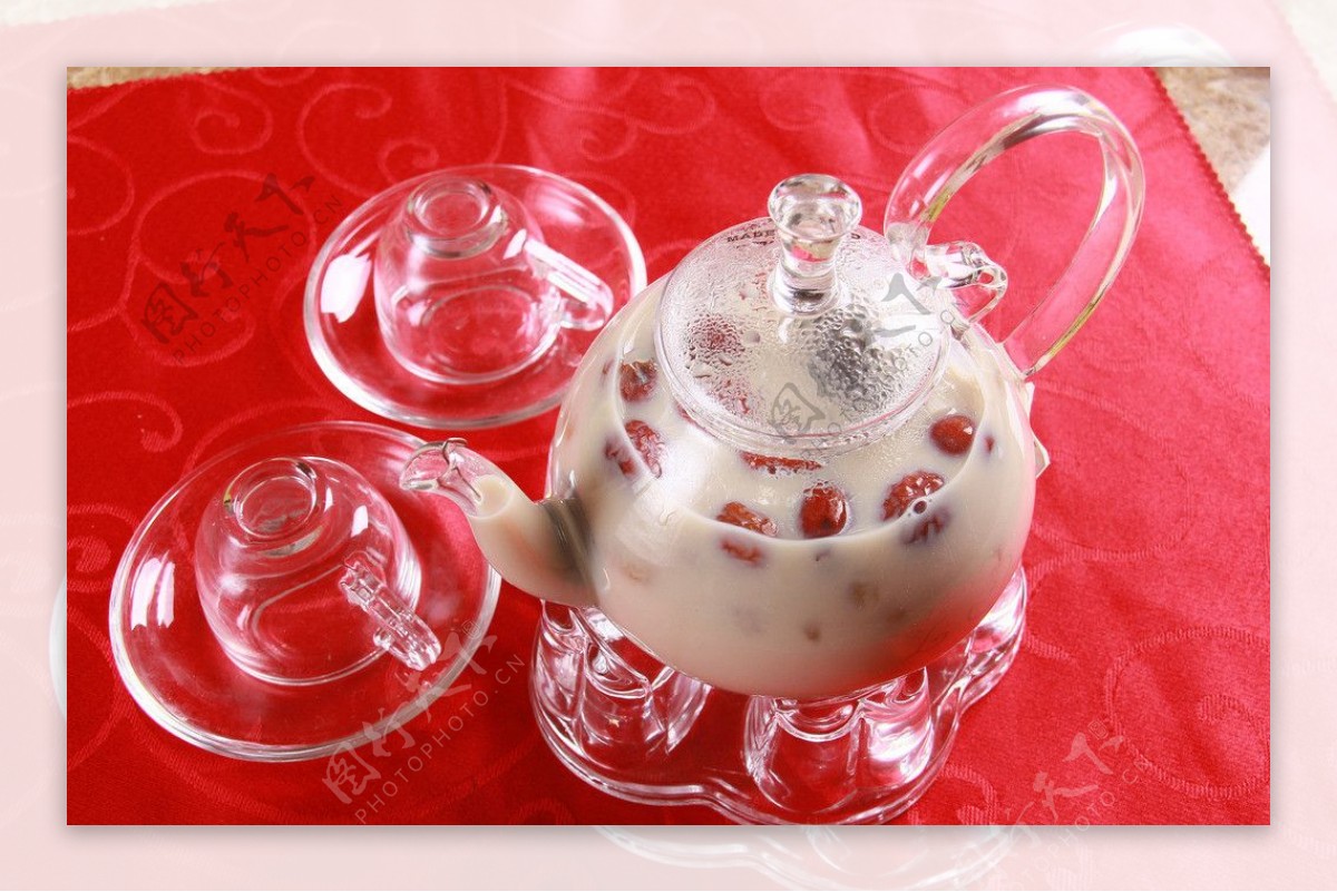 桂圆红枣奶茶图片