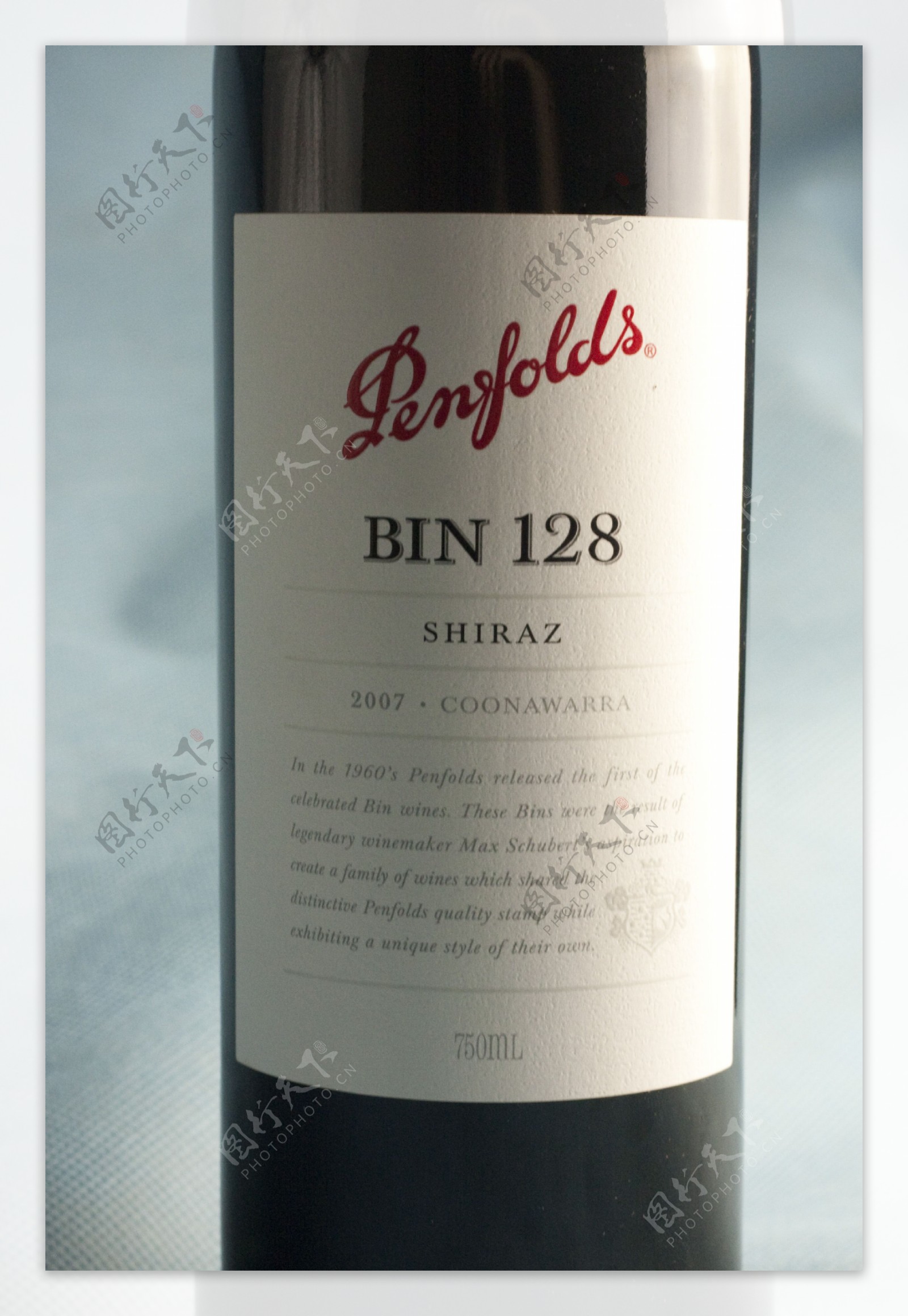 奔富PenfoldsBin128红葡萄酒酒标图片