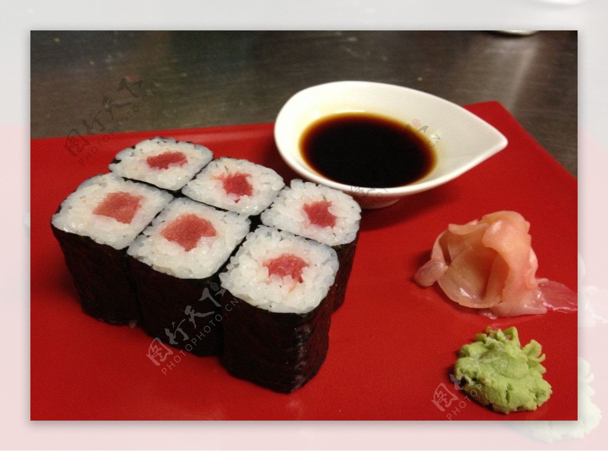 红鱼寿司图片