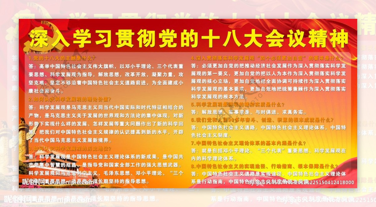 十八大精神学习图片