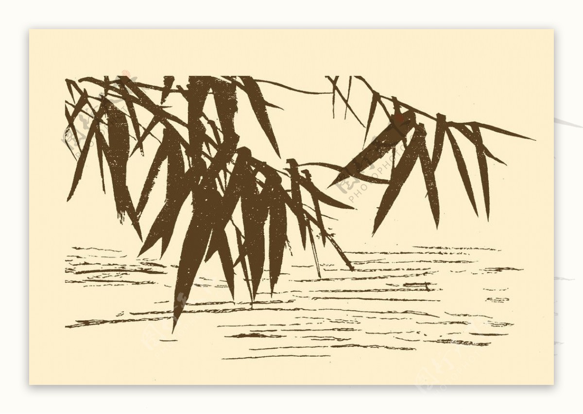 芥子园画谱竹子图片