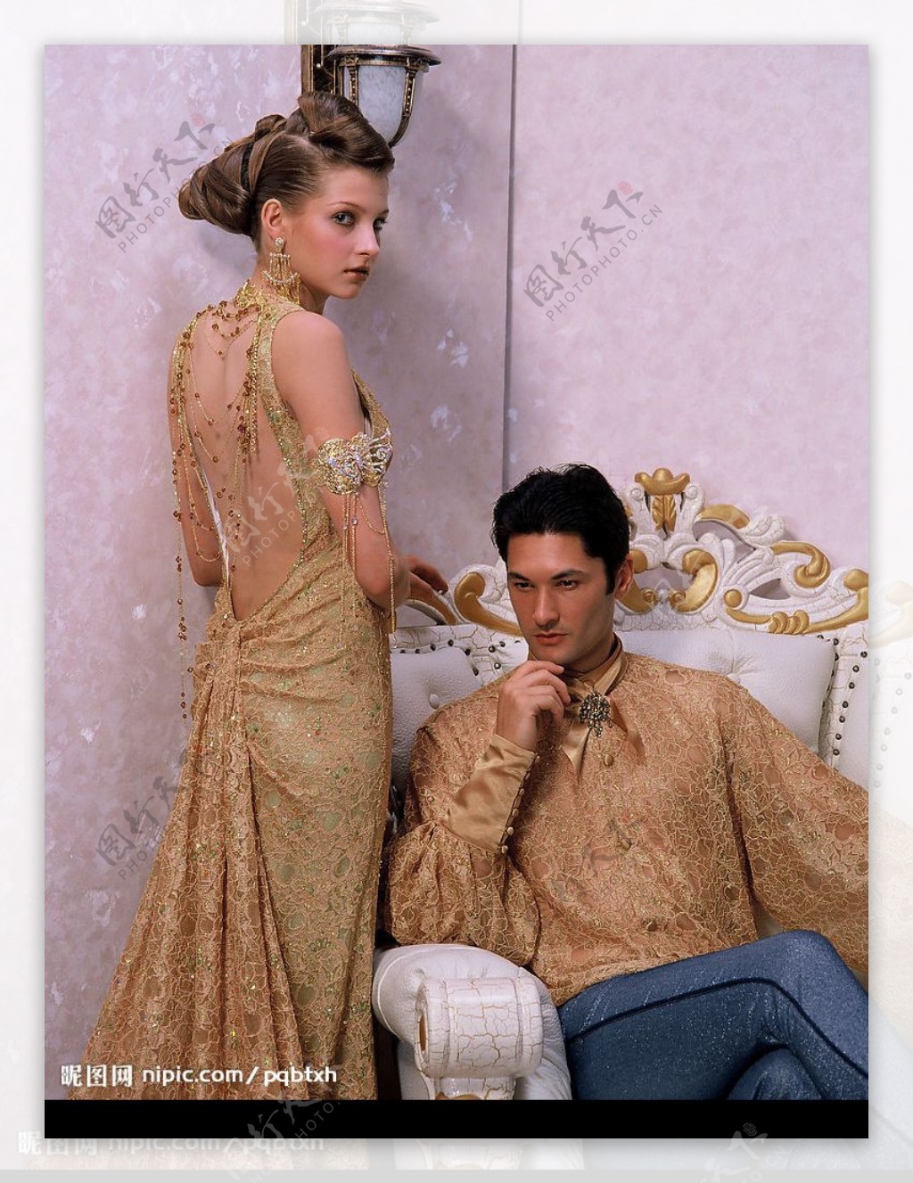 古典而时尚的婚纱欧陆古典图片