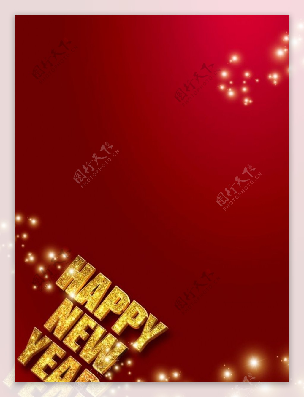 新年快乐红色背景图图片