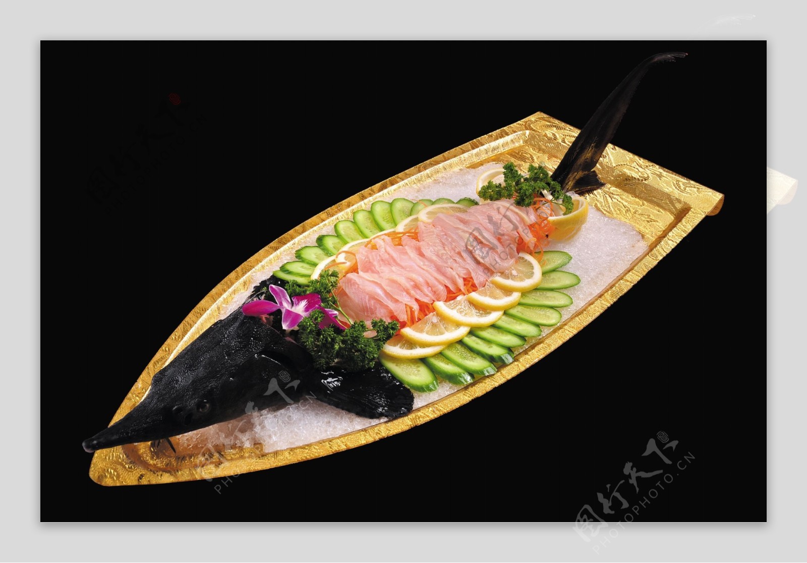 中华鲟鱼刺身图片
