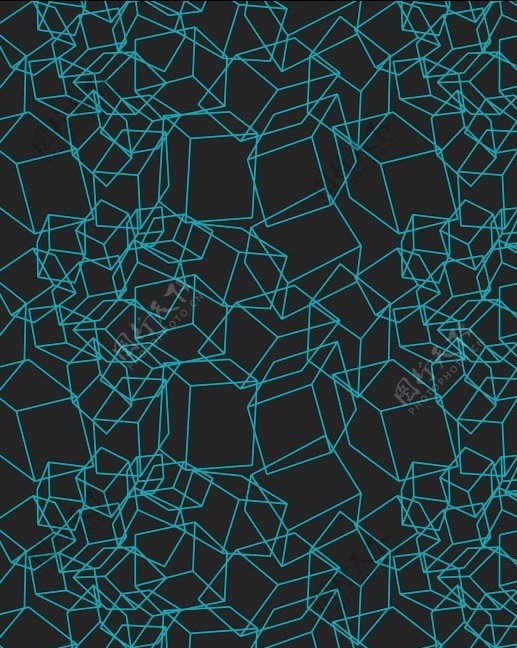 几何立体空间线条立体方块图片
