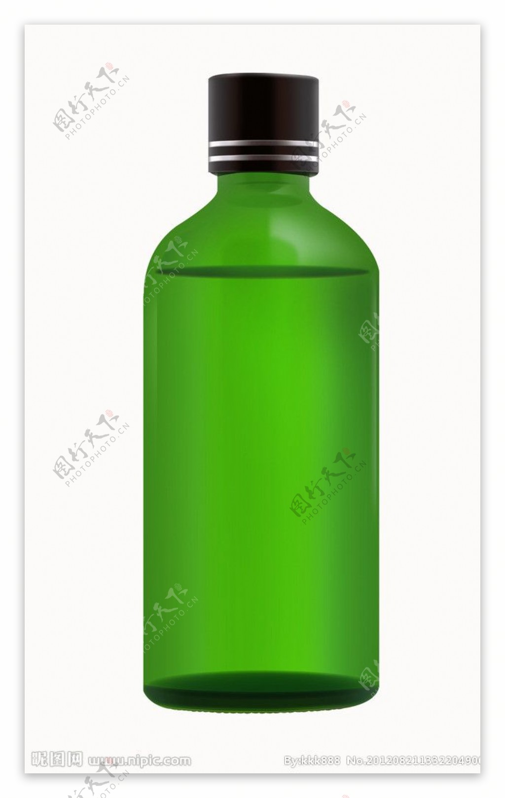绿色玻璃瓶图片