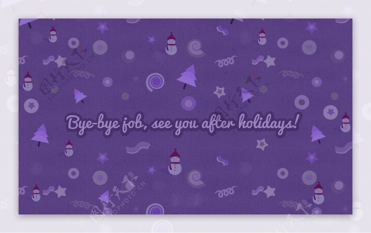 紫色圣诞节壁纸图片