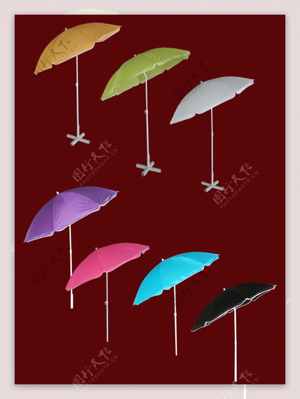 七色伞图片