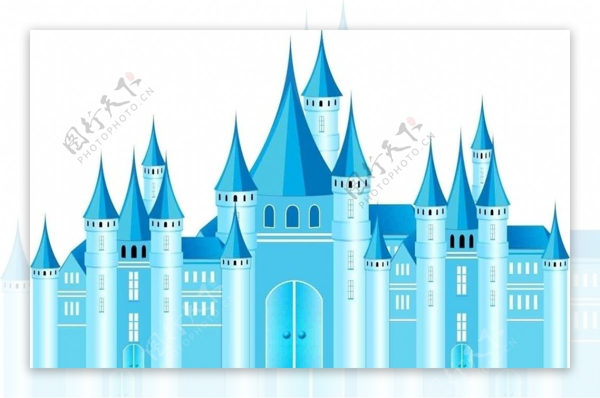 蓝色城堡图片