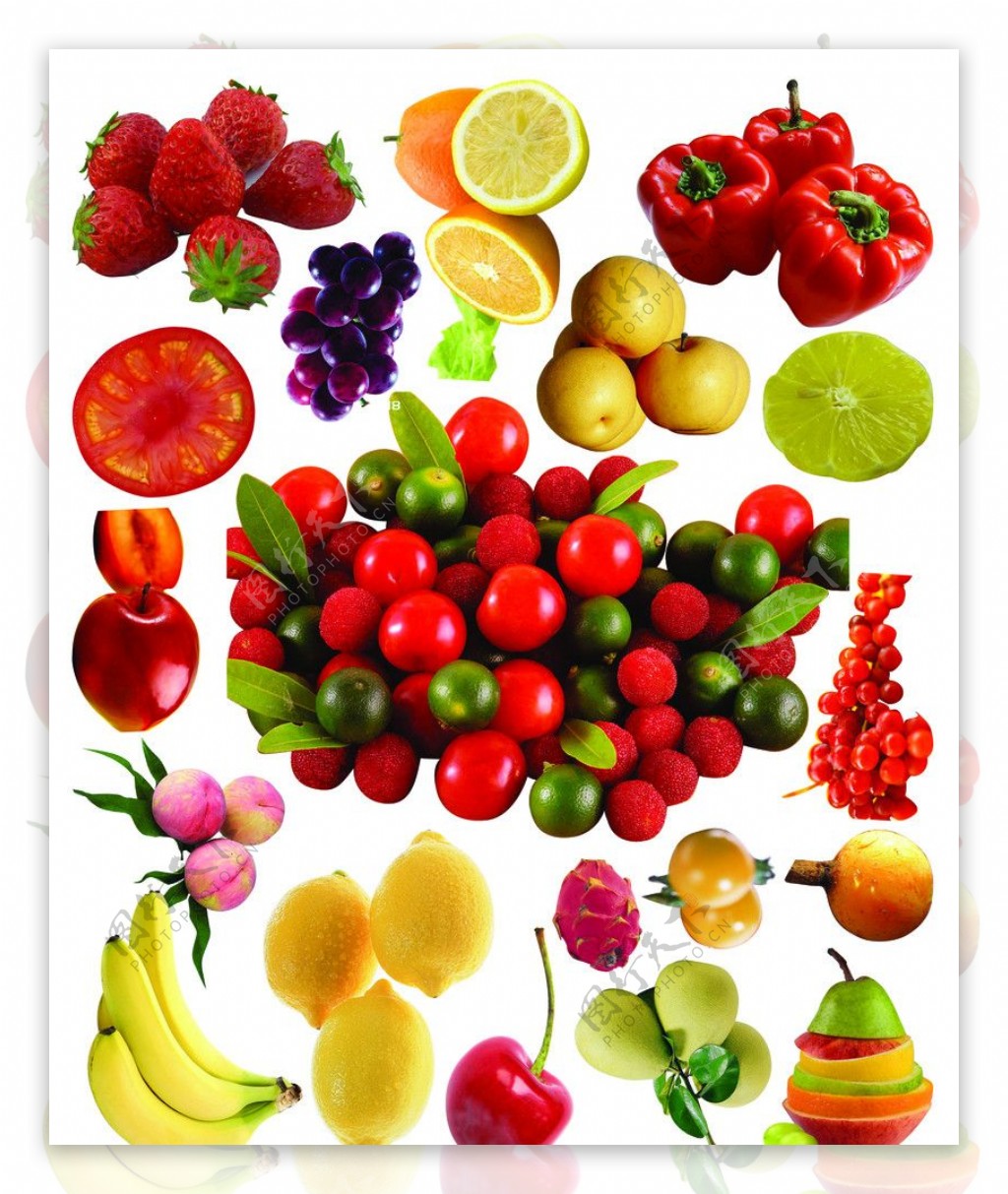 水果拼版图片