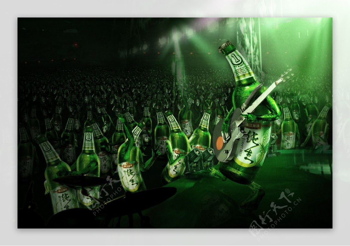 啤酒舞蹈音乐珠江啤酒图片