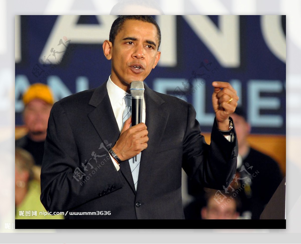 美国总统奥巴马高清图片素材