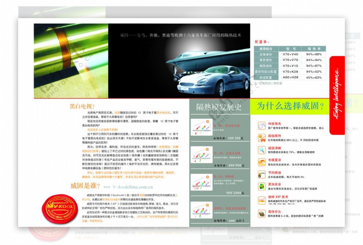 汽车两折内页图片