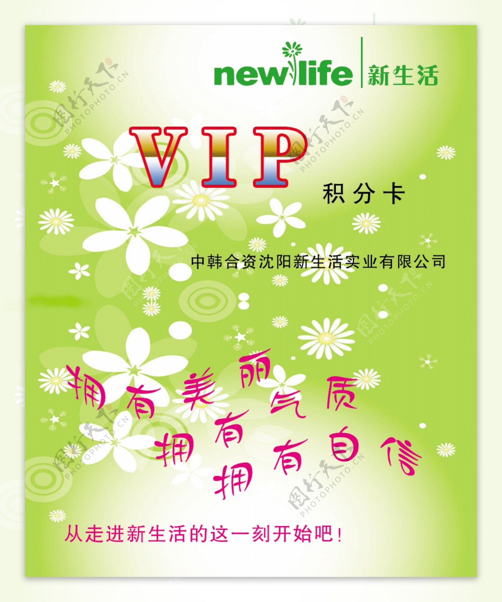 新生活VIP卡图片
