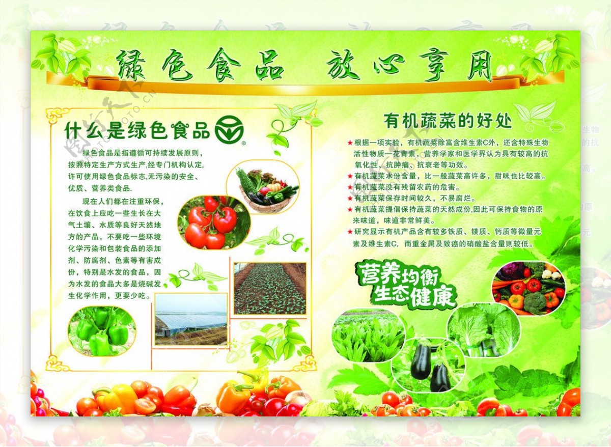 放心食品瓜果蔬菜素材图片