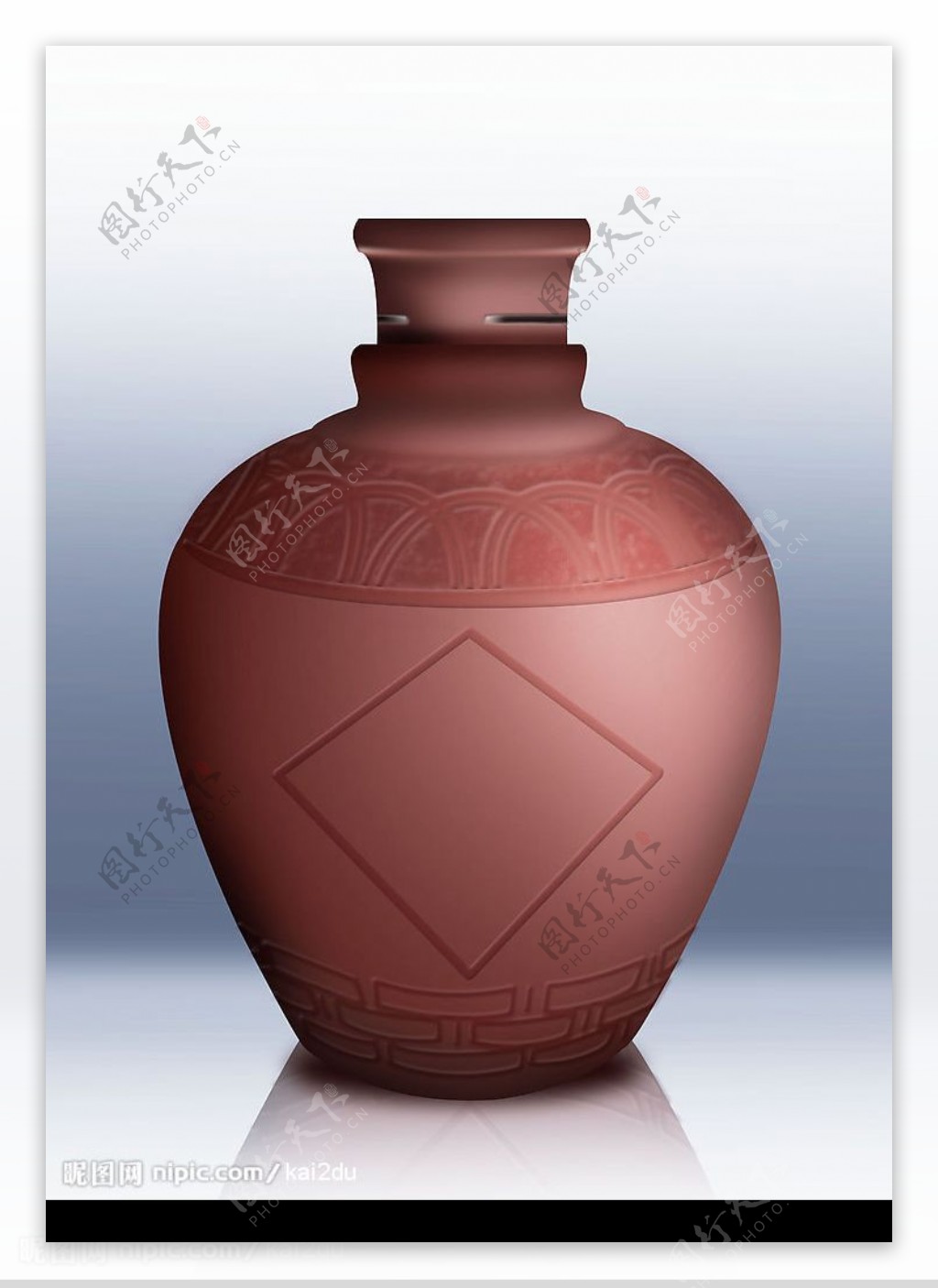 PS绘陶瓷酒瓶图片