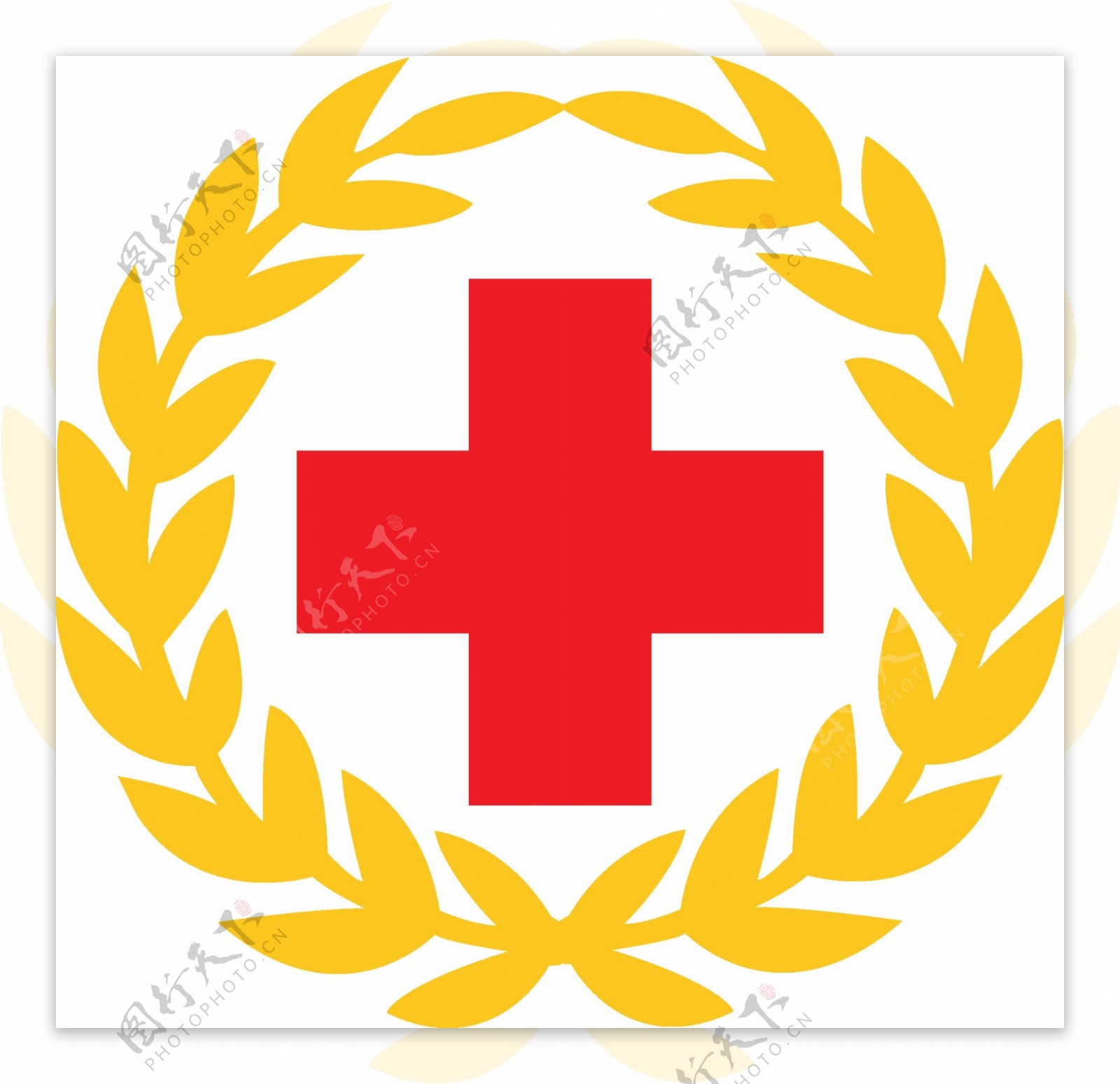 红十字会麦穗标志图片