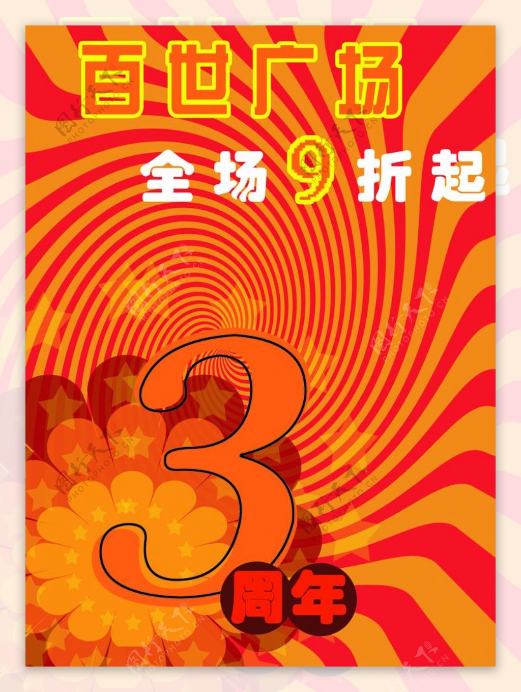 商场周年庆海报图片