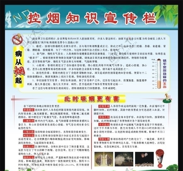 禁烟宣传栏图片