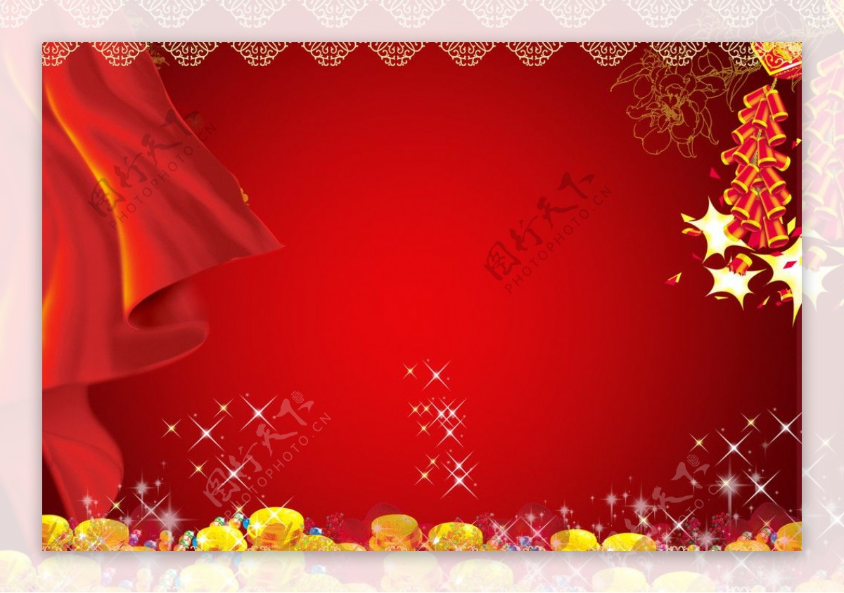 喜庆红色节日背景设计图片
