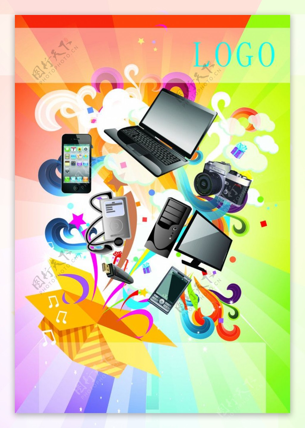 电子产品海报图片