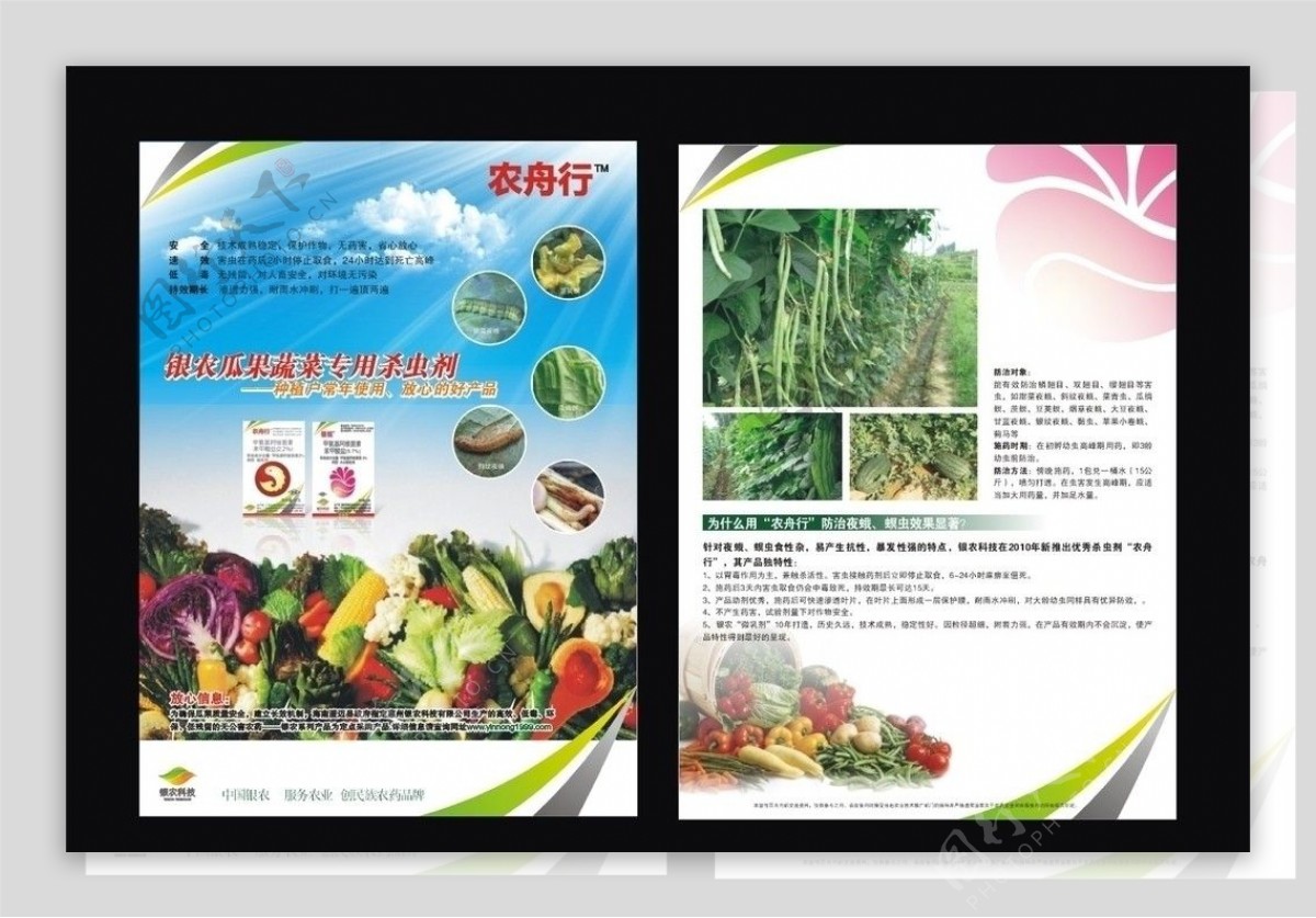 银农科技宣传单张蔬菜版图片
