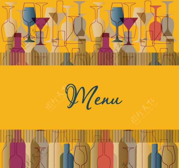 西餐厅menu菜单图片