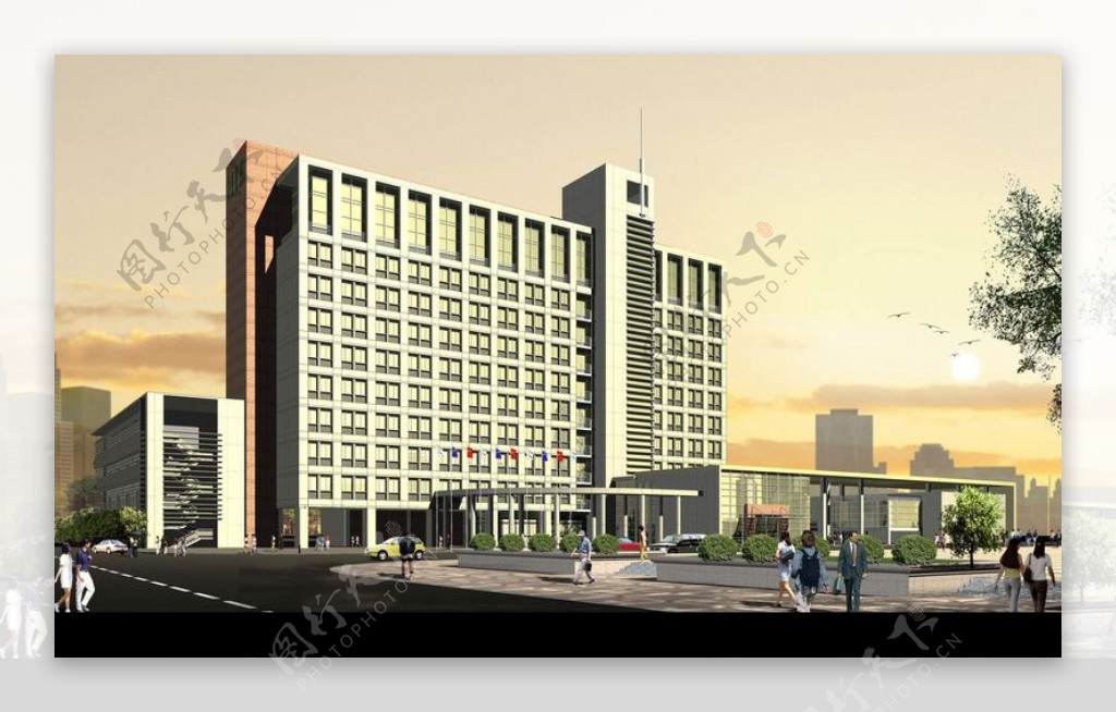 长沙市财政局机关大院及办公楼设计方案0020
