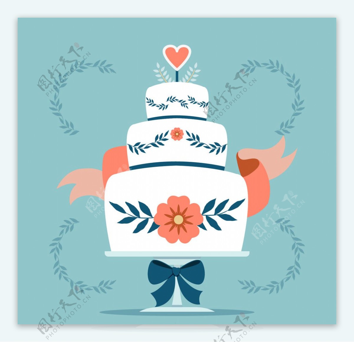 婚礼鲜花和蛋糕