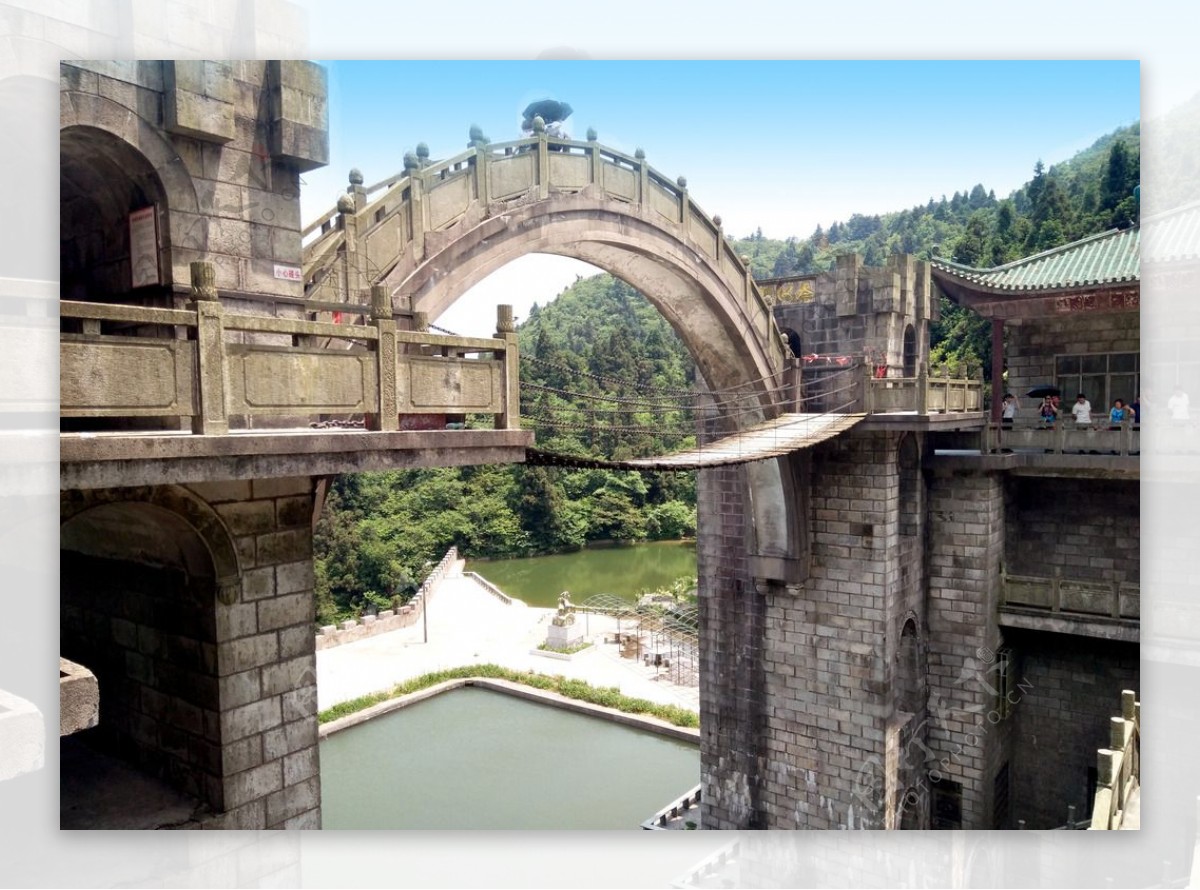 衡山旅游景区桥风景摄影
