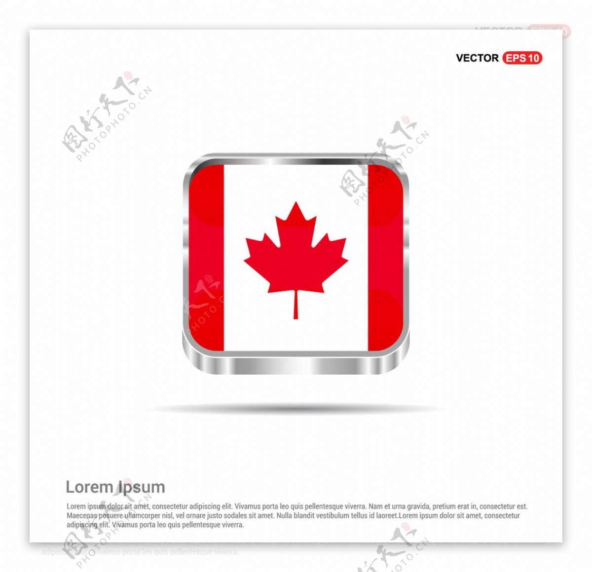 加拿大国旗按钮