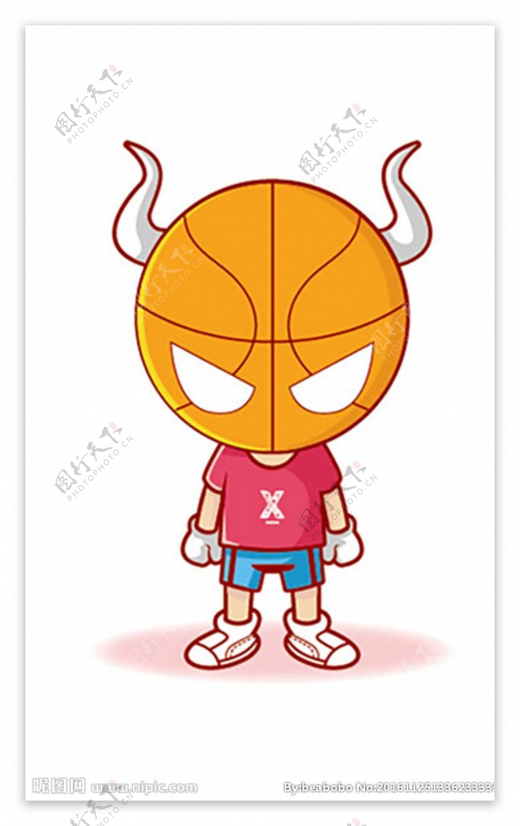 篮球怪人卡通人物
