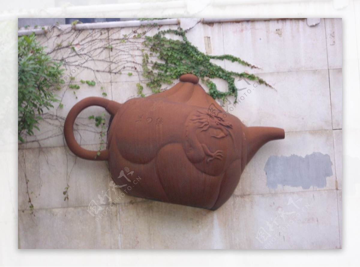 浮雕茶壶