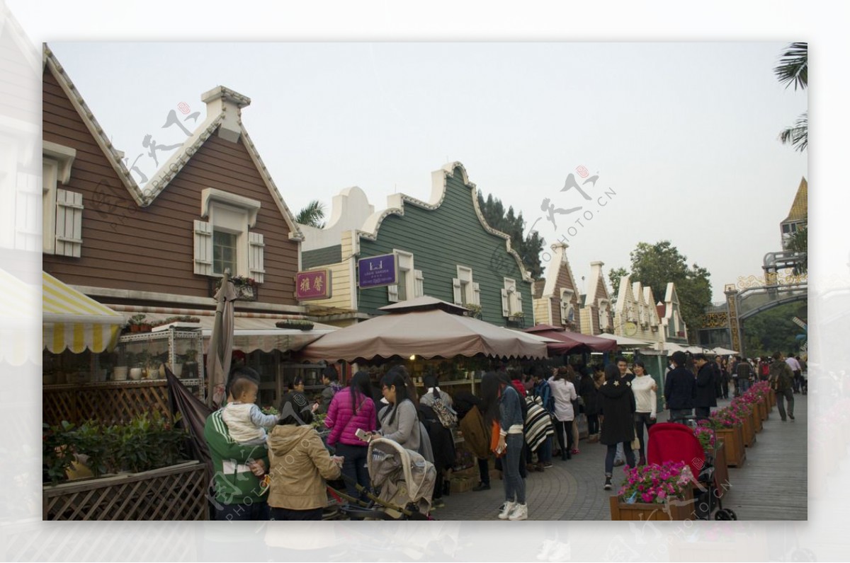 荷兰花卉小镇内景图
