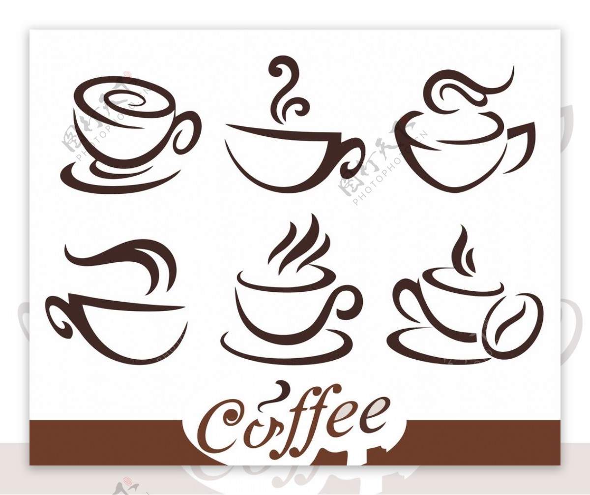 咖啡LOGO矢量标志
