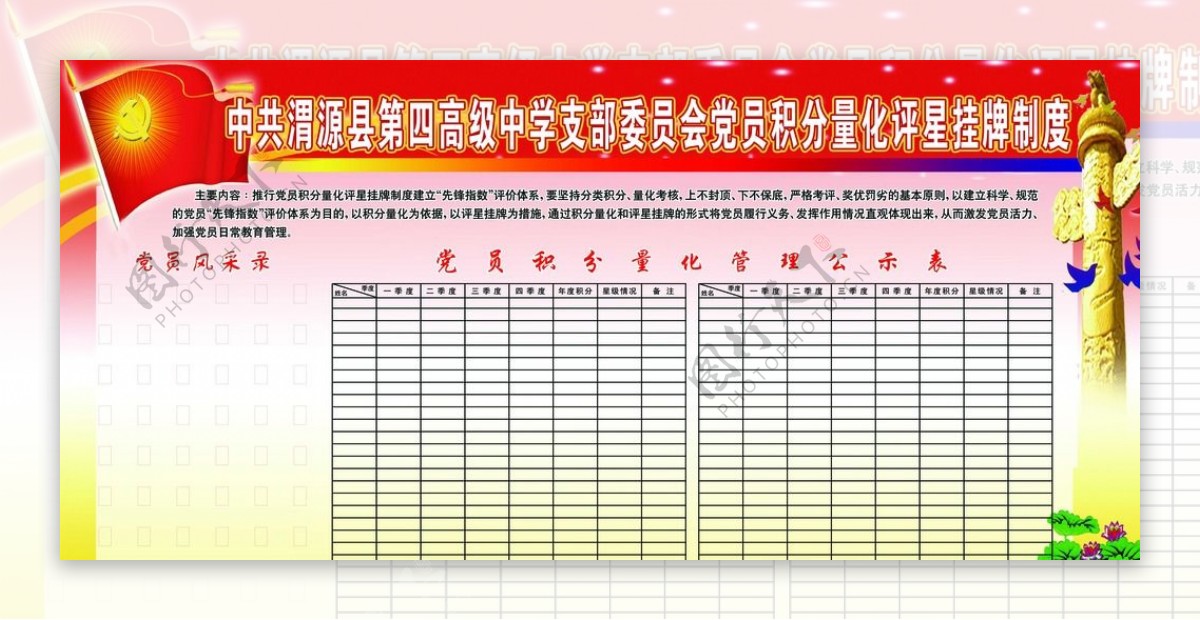 学校党支部评星积分制度