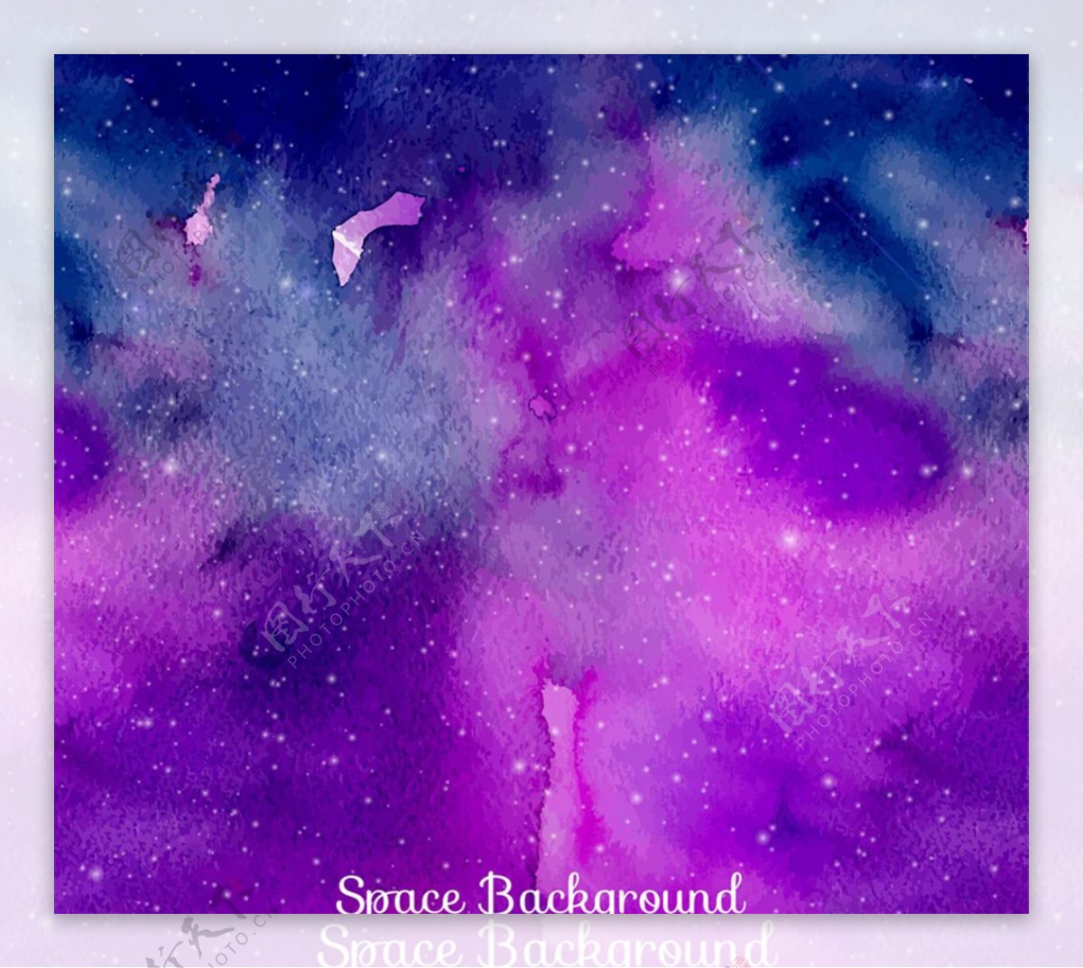 蓝紫色太空背景矢量素材