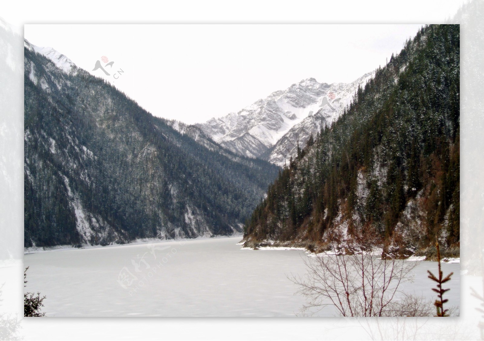 九寨沟长海雪景