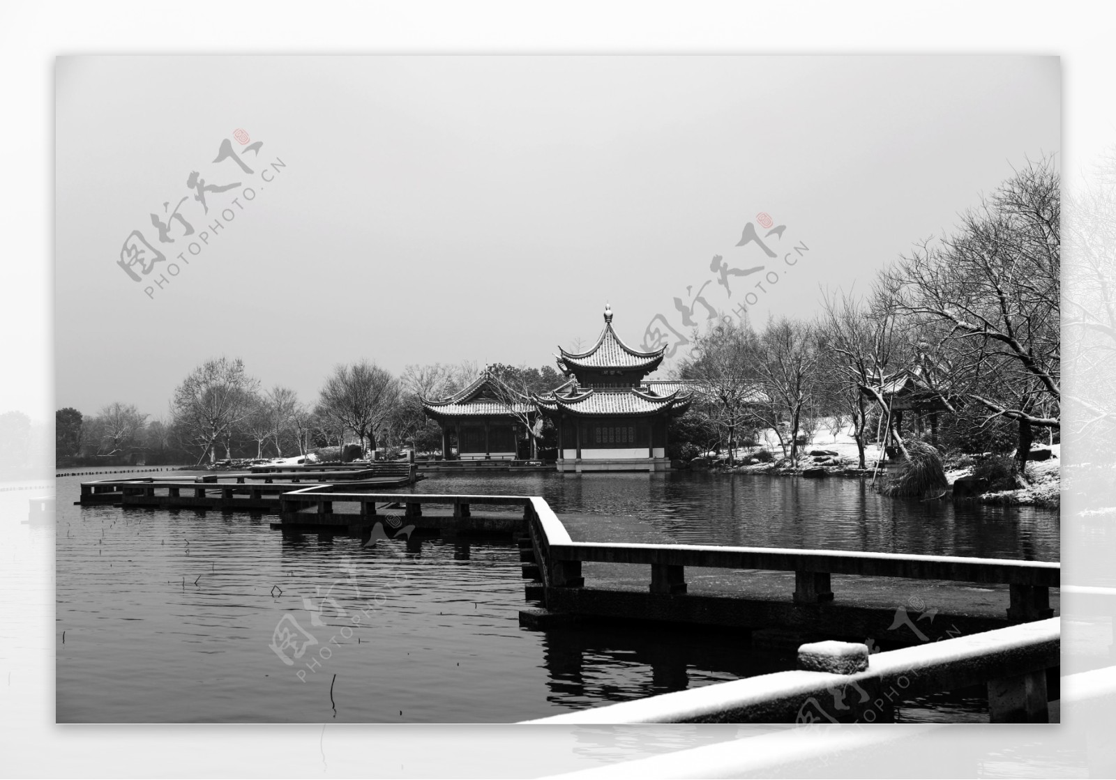 雪中湘湖
