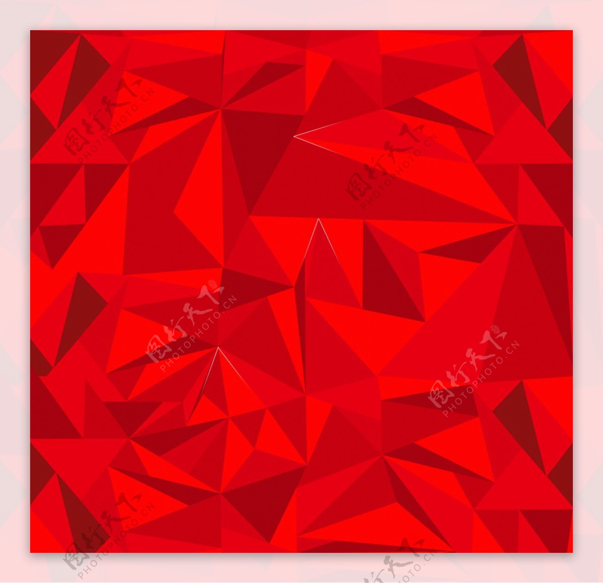 红色低三角形背景