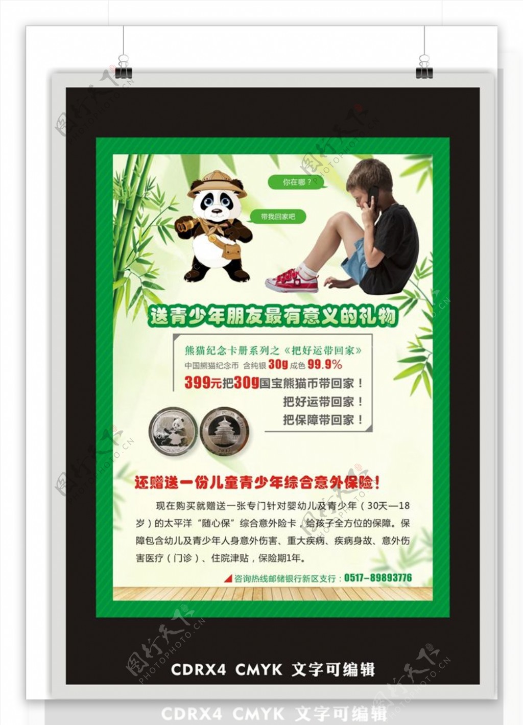 熊猫纪念币单页介绍