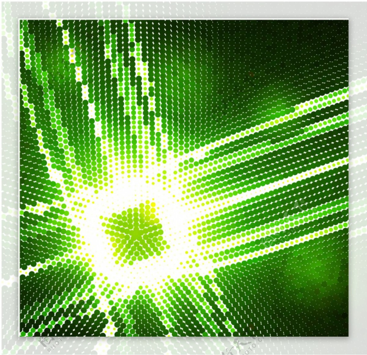 璀璨绿光抽象背景矢量素材