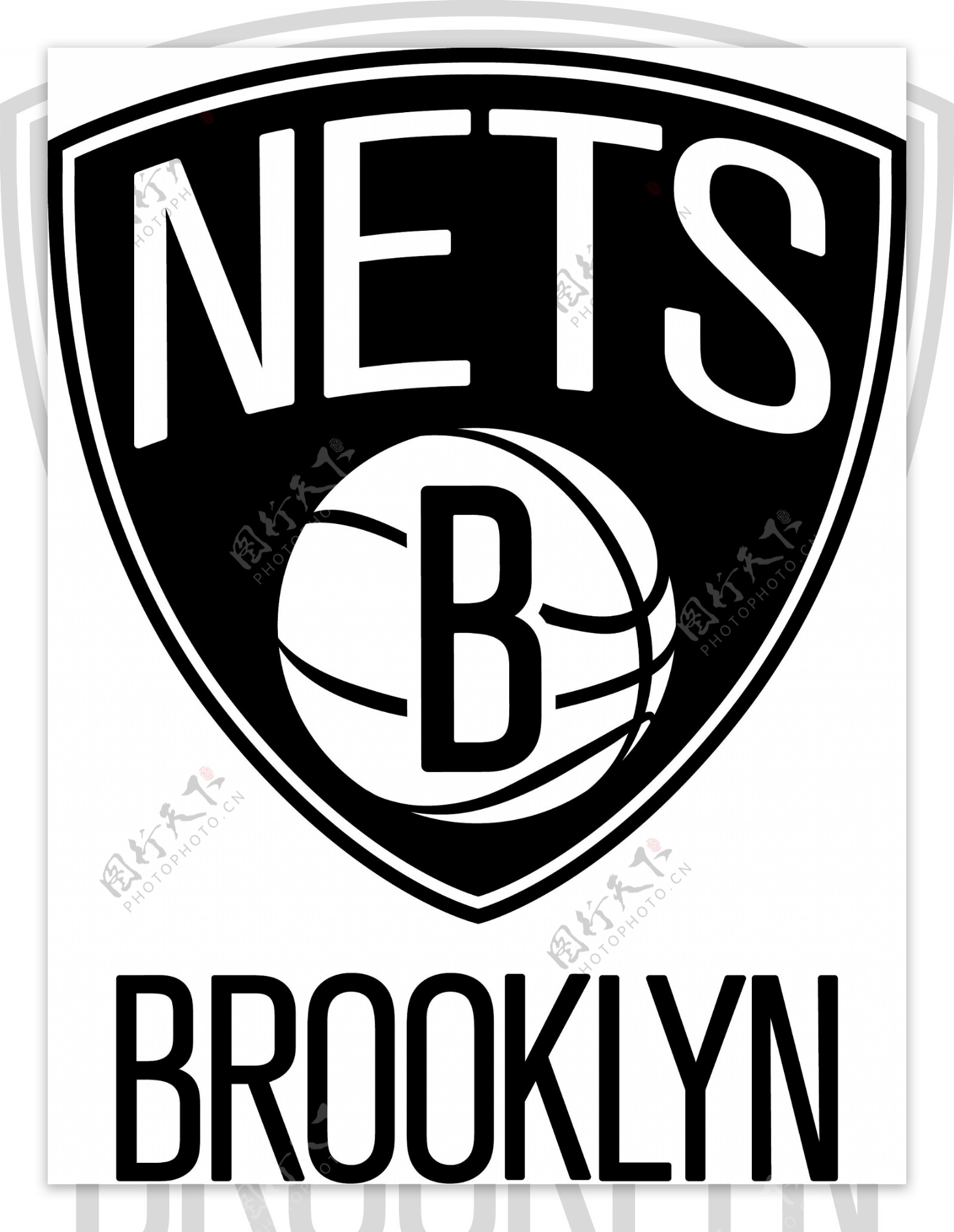布鲁克林篮网队徽标