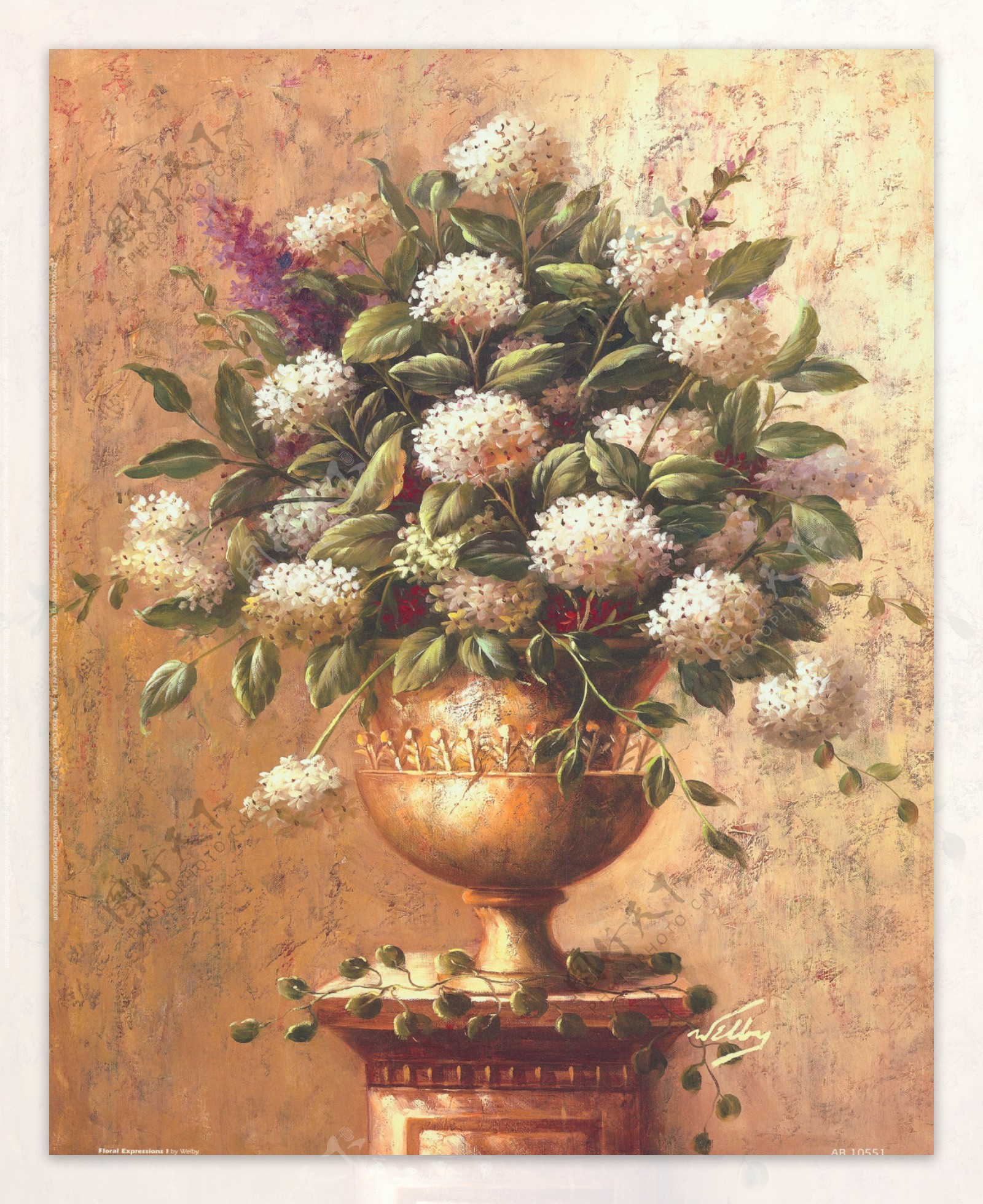 欧洲古典静物花卉装饰绘画