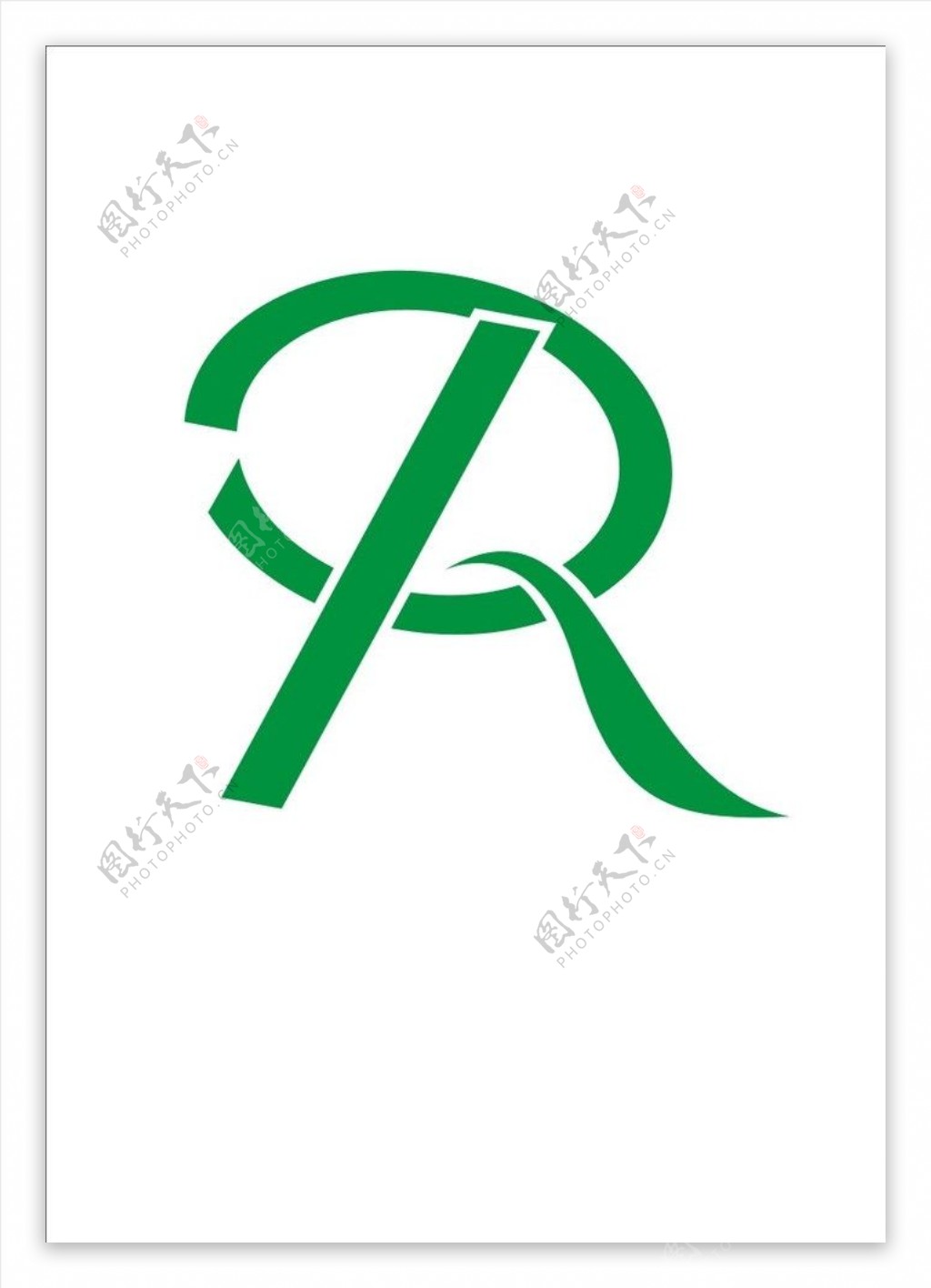 R文字logo