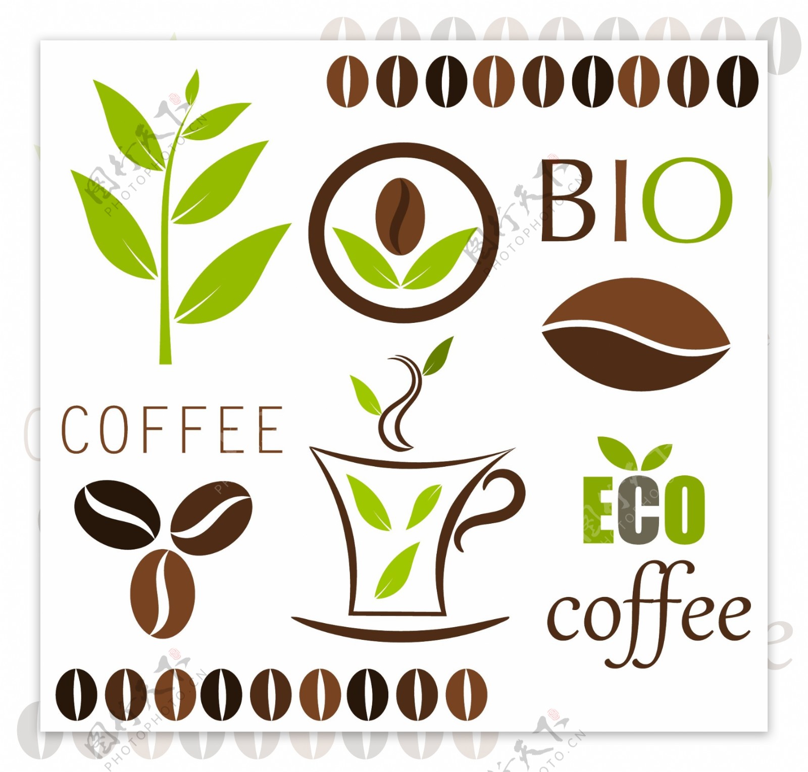咖啡咖啡豆logo