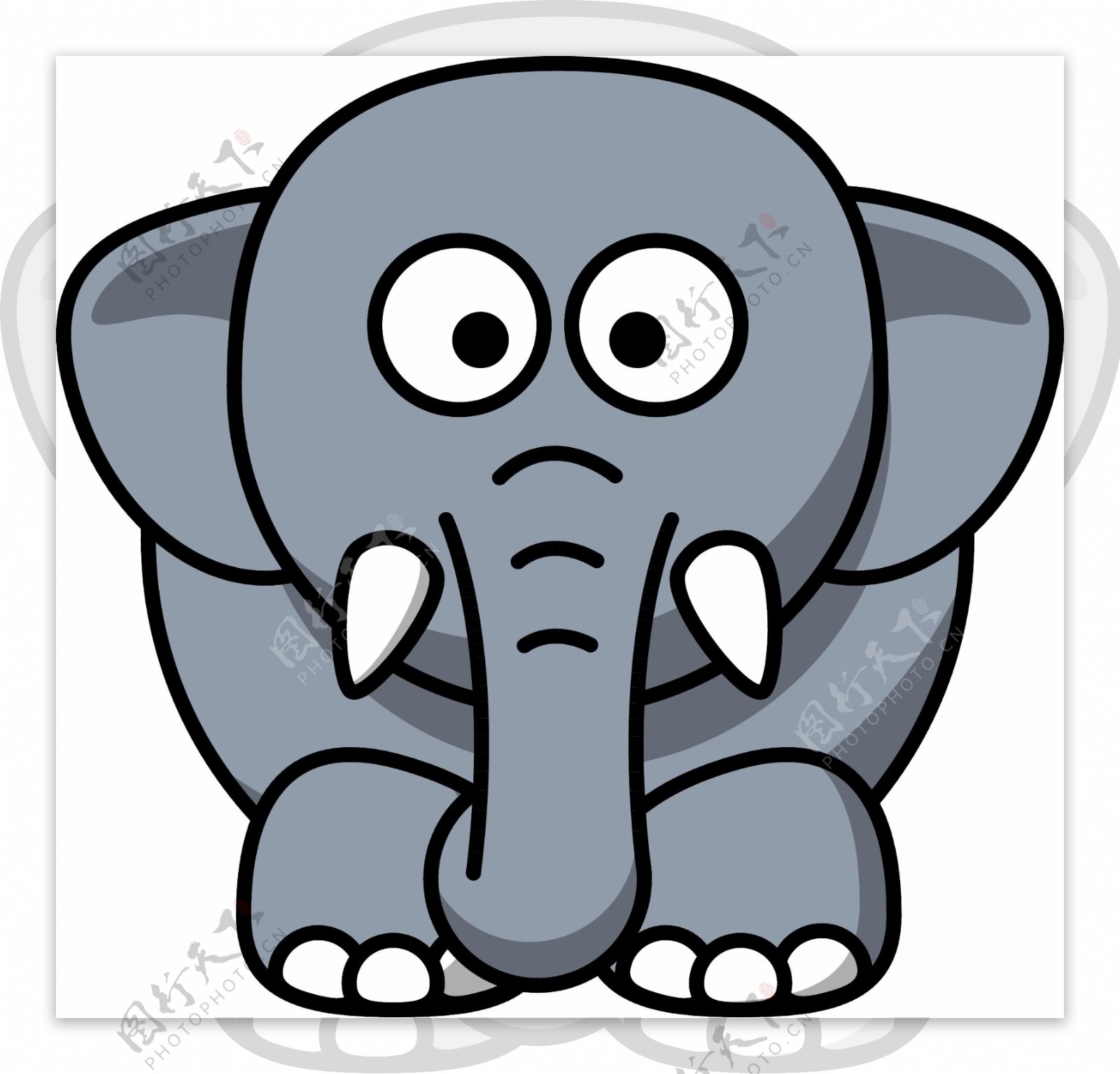 可爱的大象的简笔画画法图片教程（水彩画儿童画图片简单又漂亮） - 有点网 - 好手艺